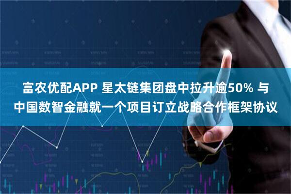富农优配APP 星太链集团盘中拉升逾50% 与中国数智金融就一个项目订立战略合作框架协议